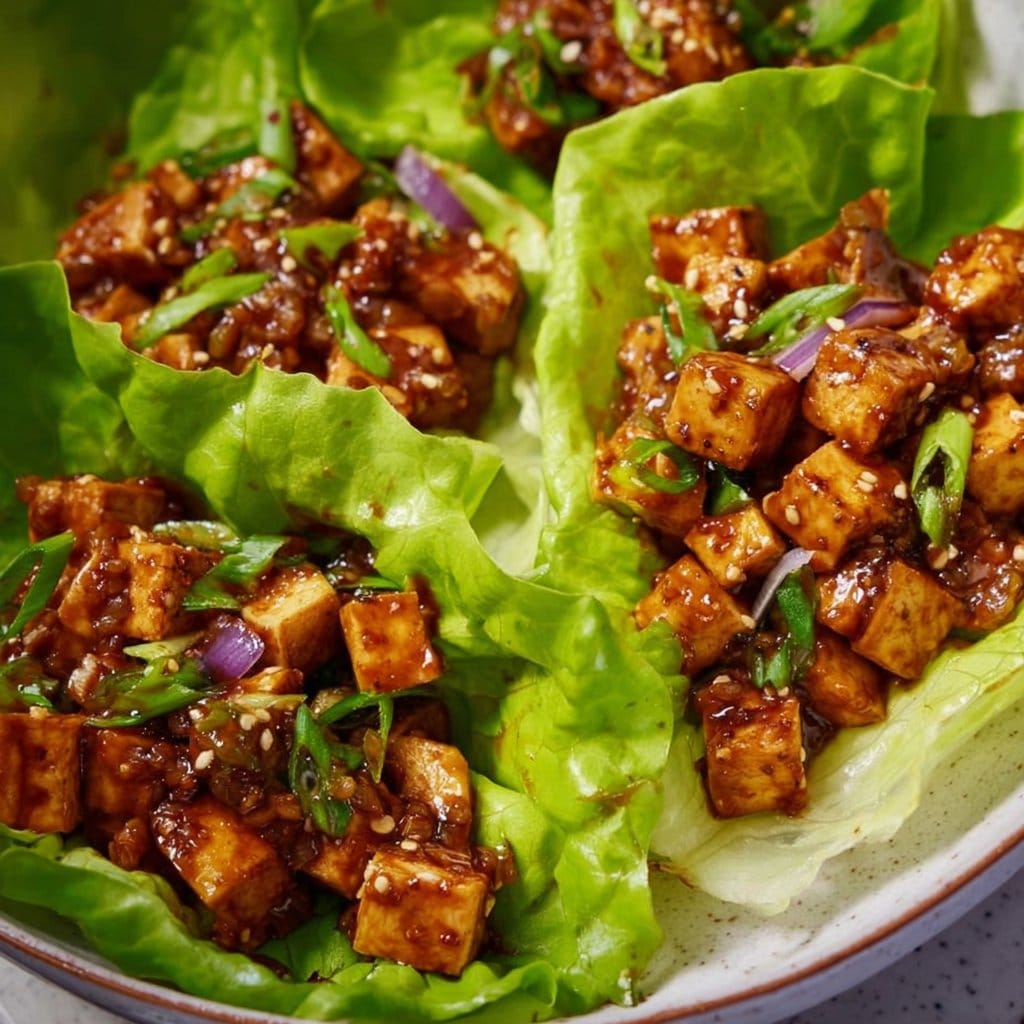 Tofu Lettuce Wraps
