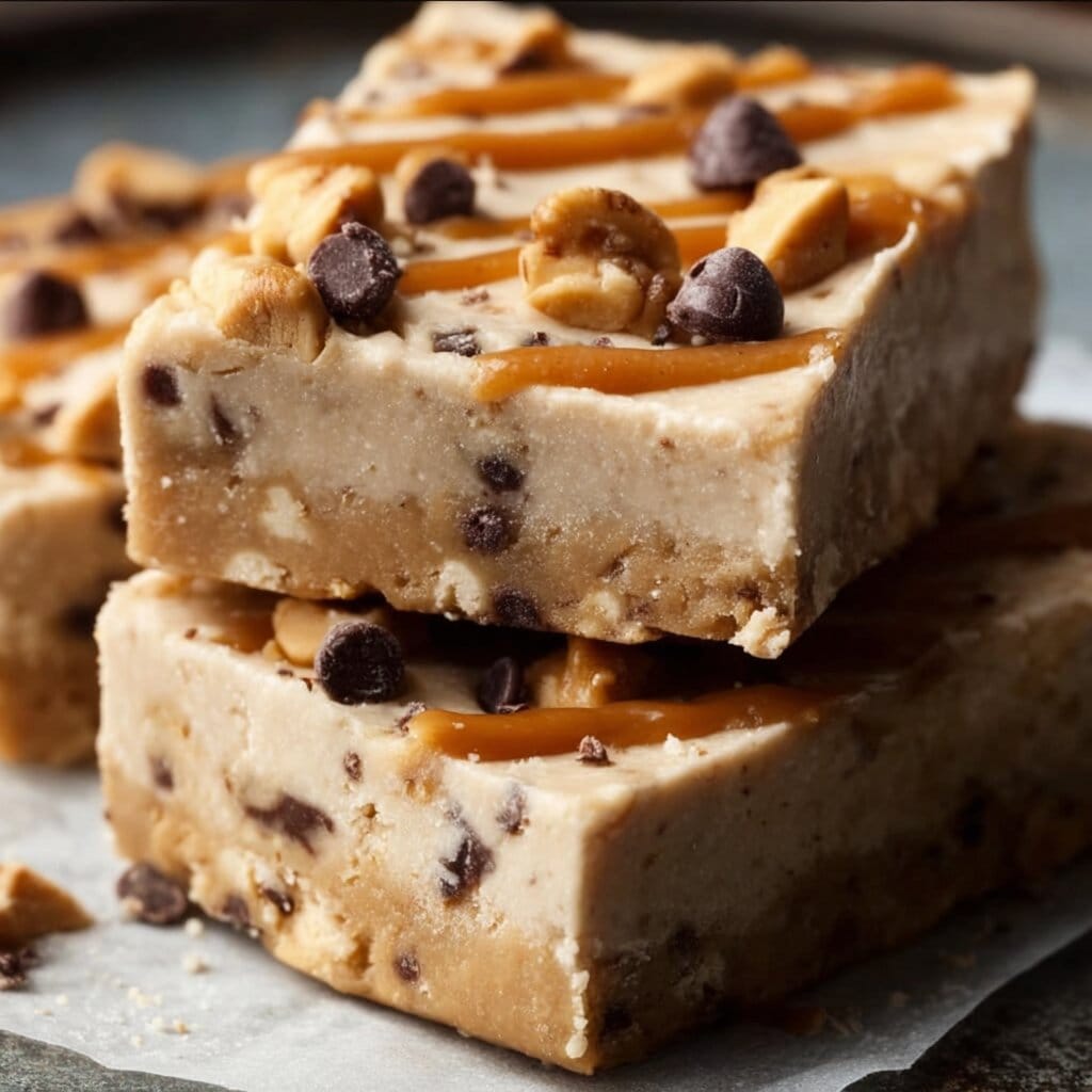 Peanut Butter Frozen Yogurt Bars