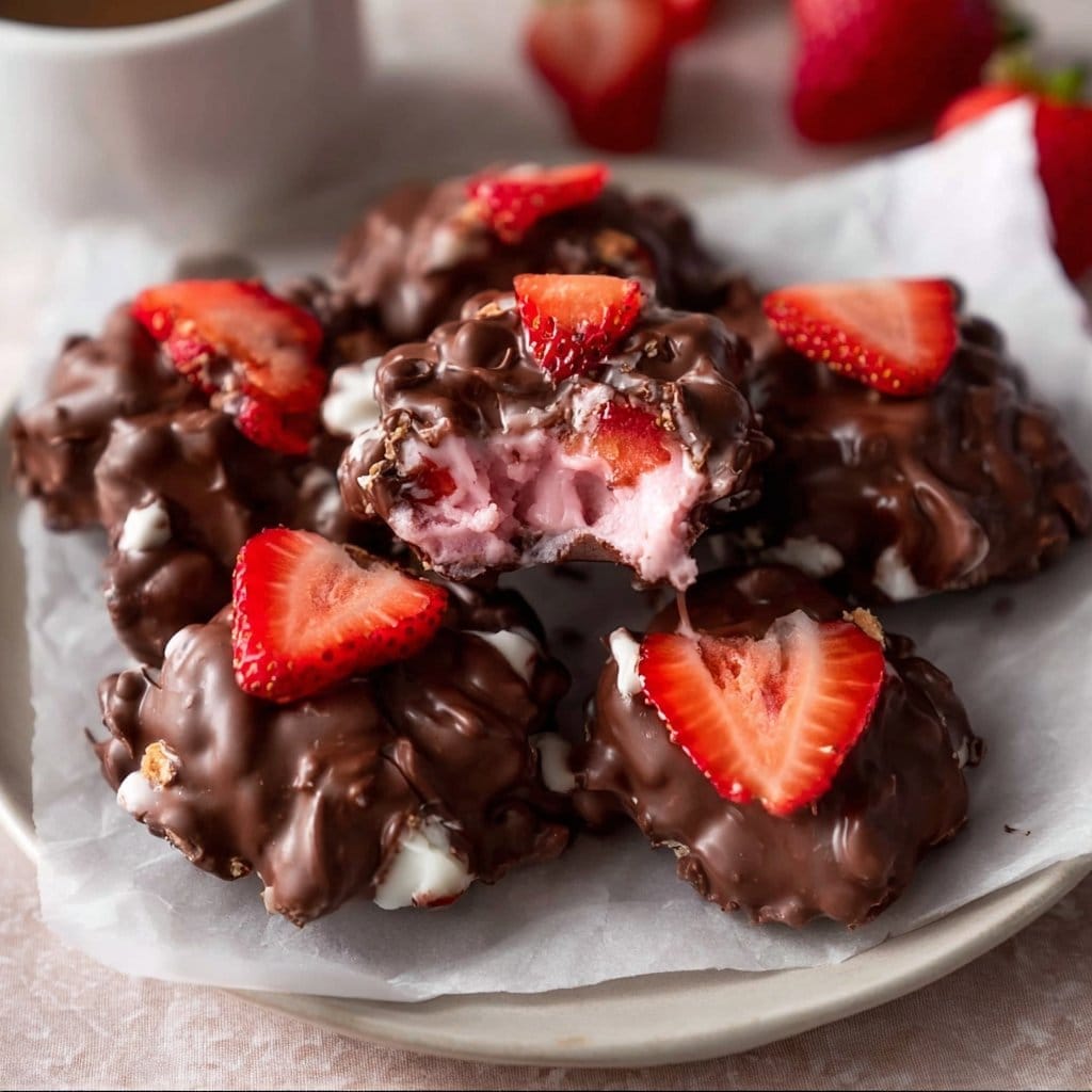 Chocolate Strawberry Yogurt Clusters