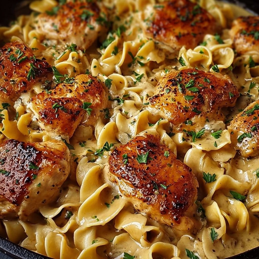 Easy One-Pan Chicken with Buttered Noodles