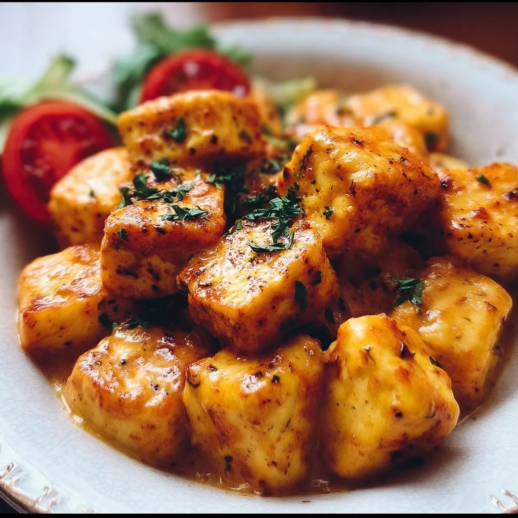 Delicious Vegan Marry Me Tofu dish served on a plate