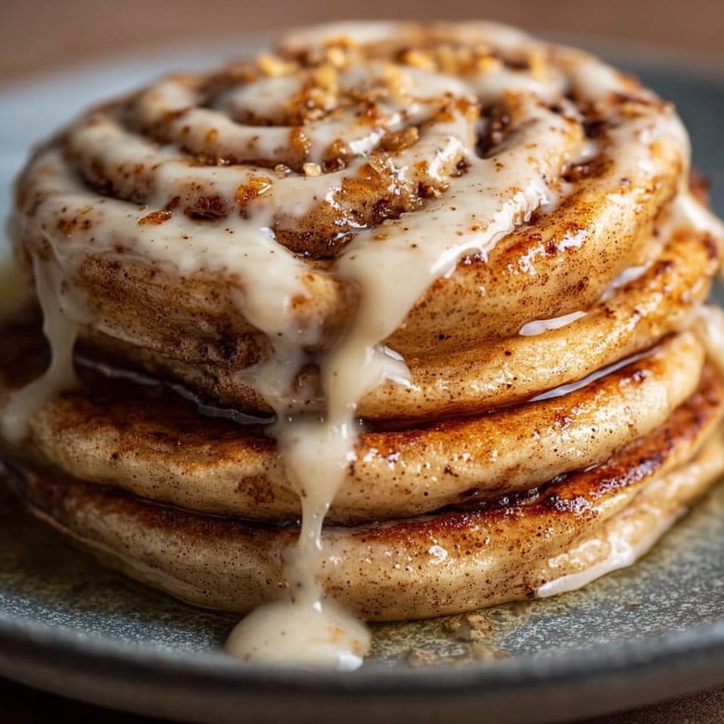 Vegan Cinnamon Roll Pancakes