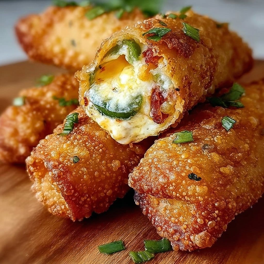 Mini Jalapeno Popper Egg Rolls