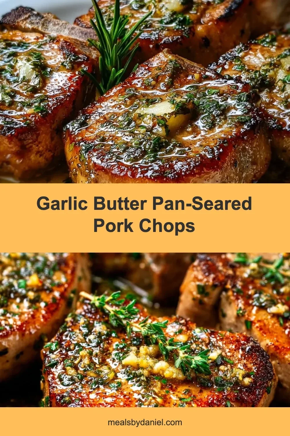 Garlic Butter Pan-Seared Pork Chops