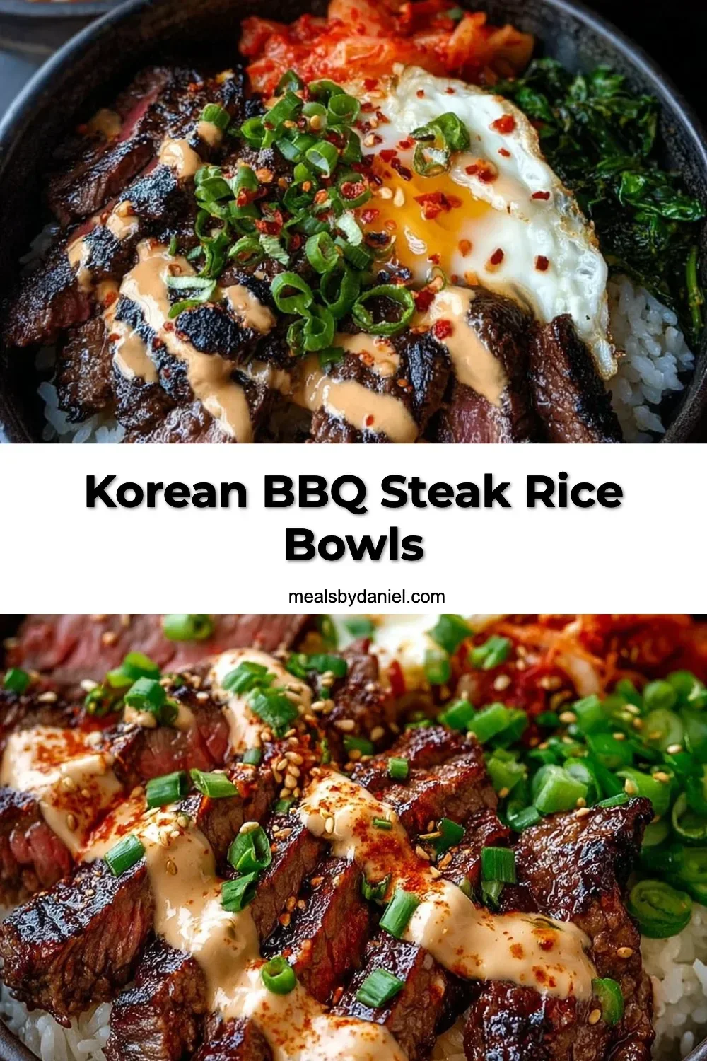 Korean BBQ Steak Rice Bowls