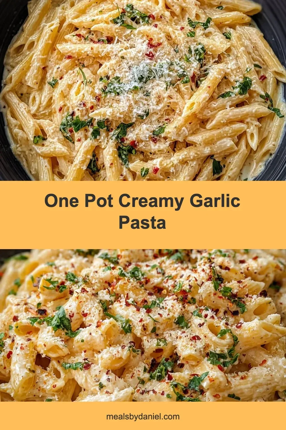 One Pot Creamy Garlic Pasta