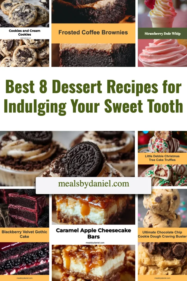 A selection of the best 8 dessert recipes for sweet tooth cravings