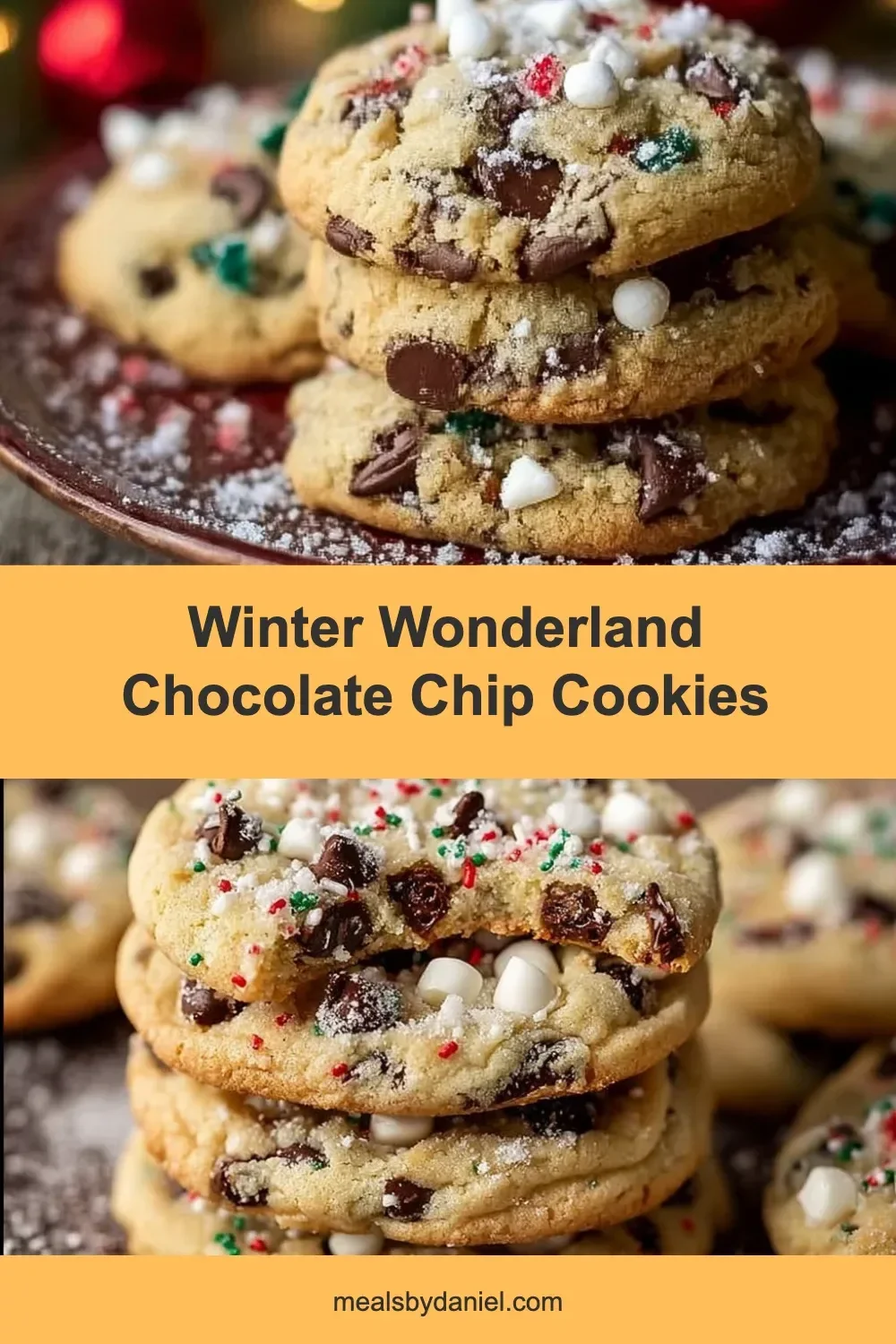 Winter Wonderland Chocolate Chip Cookies