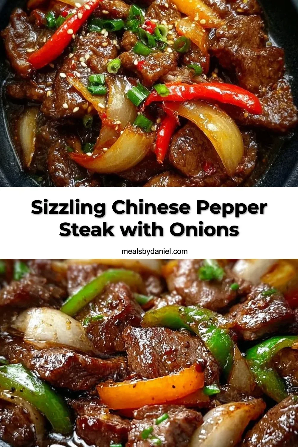 Sizzling Chinese Pepper Steak with Onions