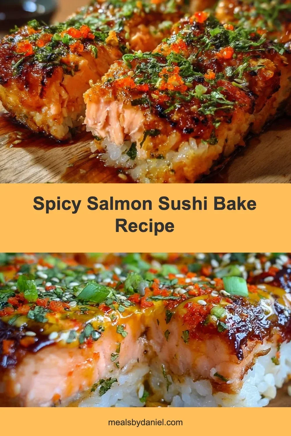 Spicy Salmon Sushi Bake Recipe