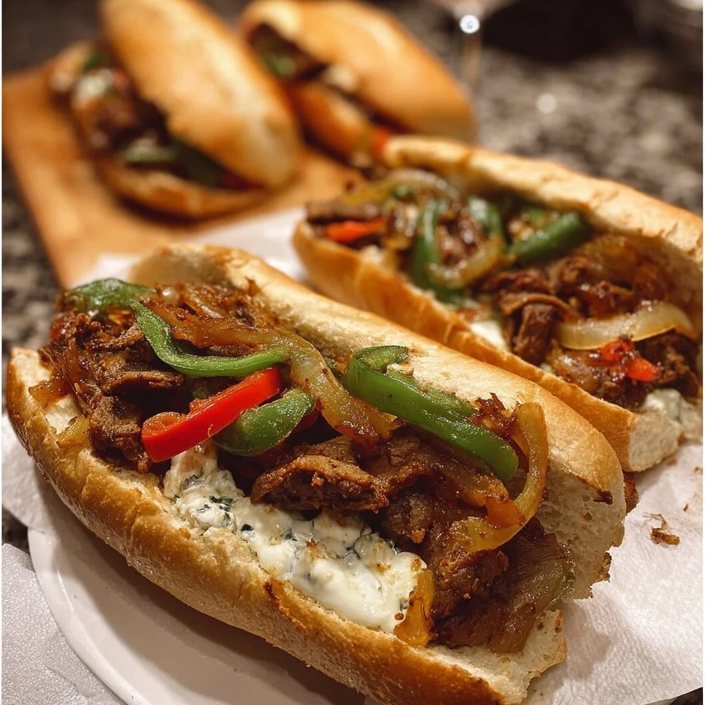 Vegan Philly Cheesesteaks with Seitan