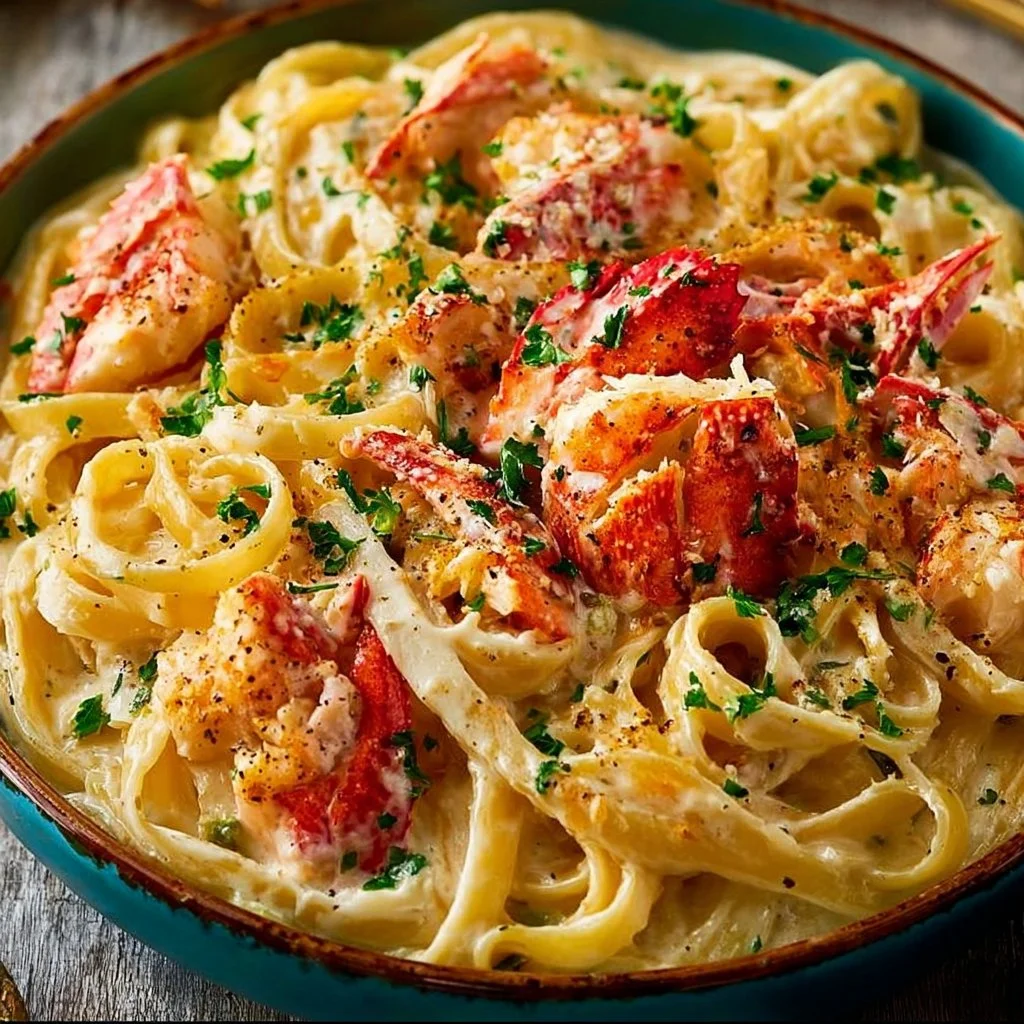 Cajun Seafood Alfredo with Lobster and Crab
