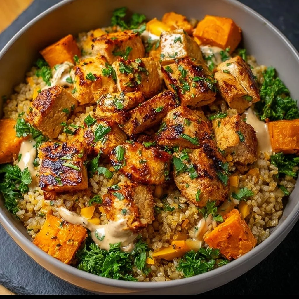 Chicken & Sweet Potato Rice Bowl