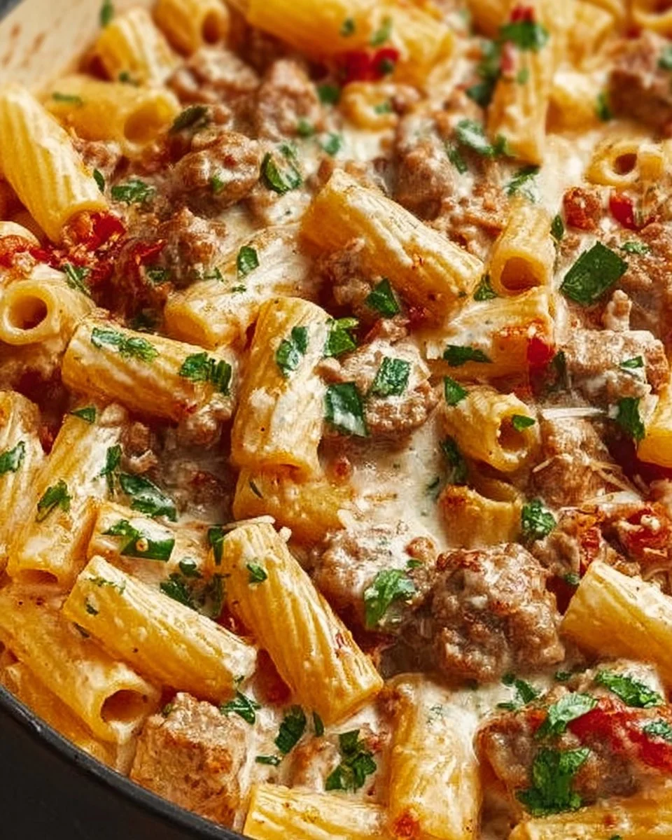 Creamy Italian Sausage Rigatoni