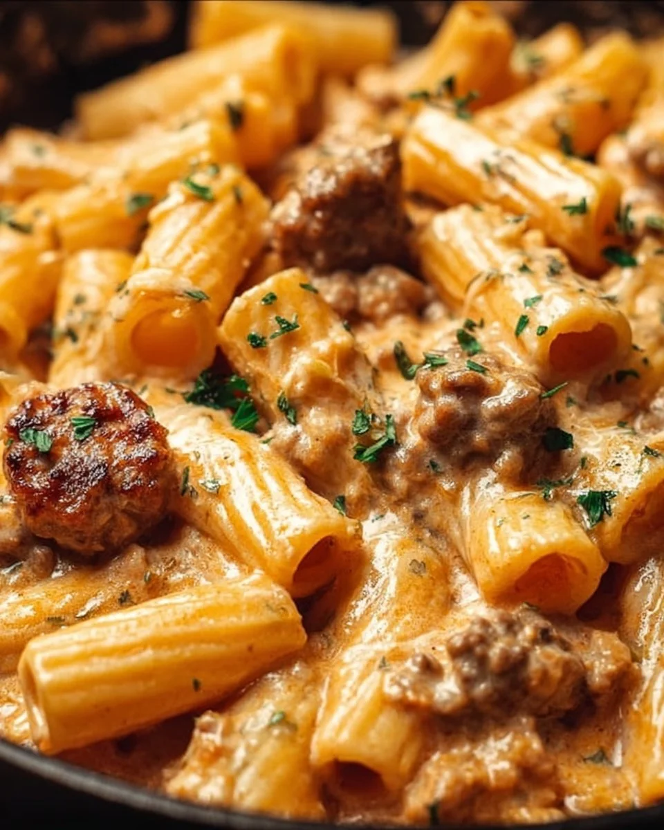Creamy Sausage Rigatoni