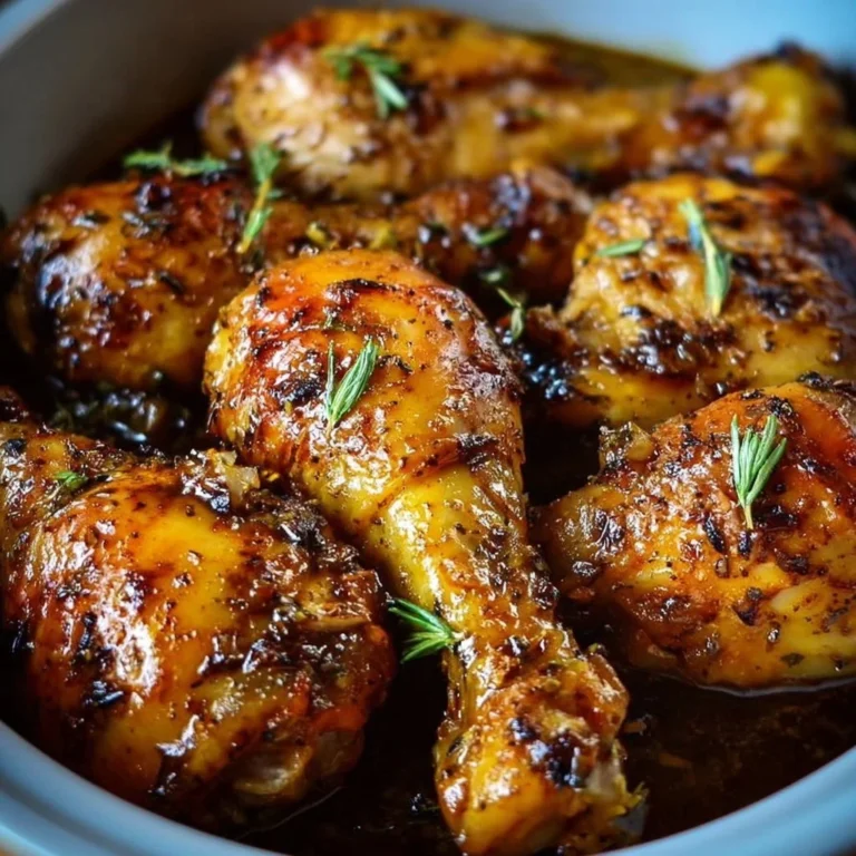 Crock Pot chicken legs cooked to perfection with savory spices