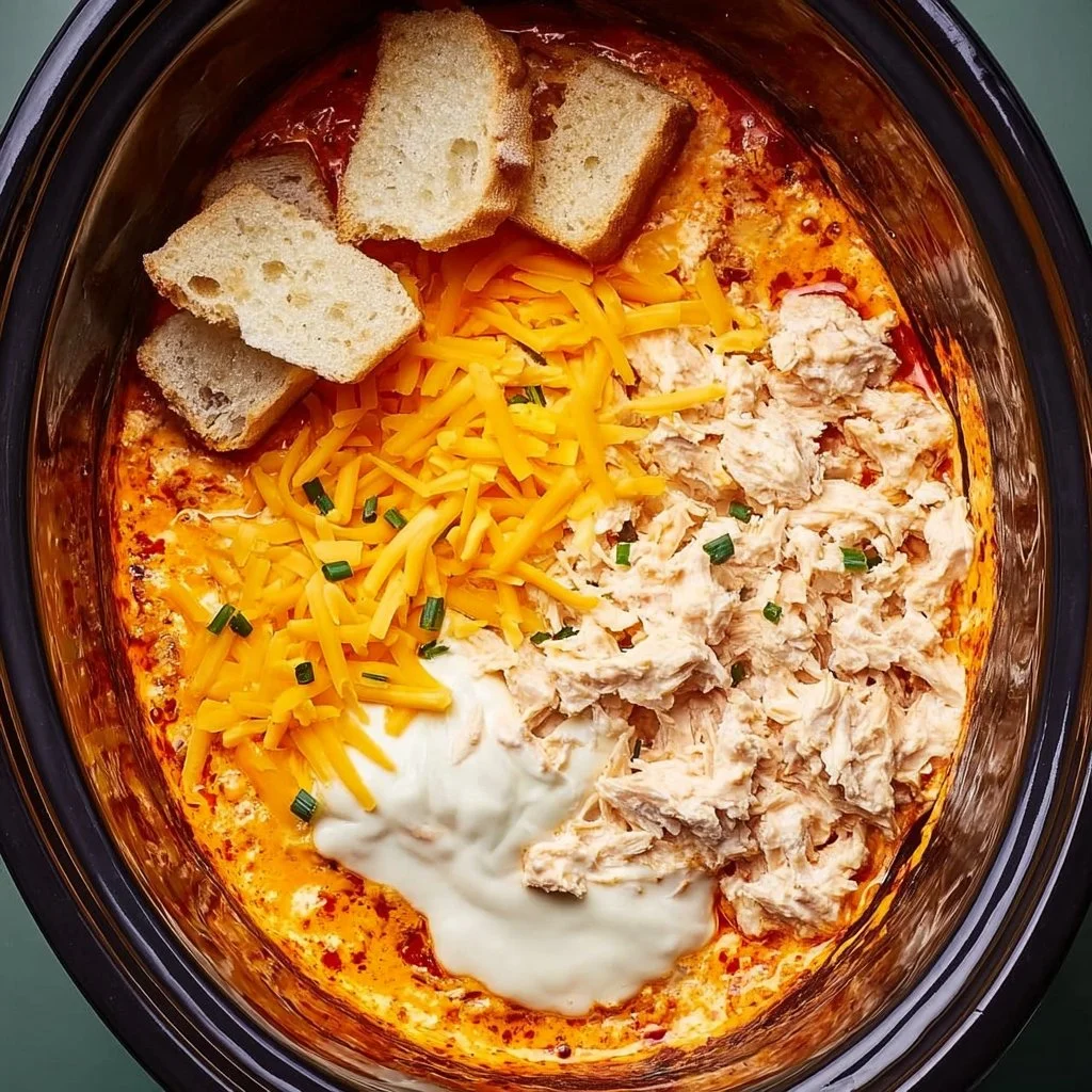 Crockpot Buffalo Chicken Dip