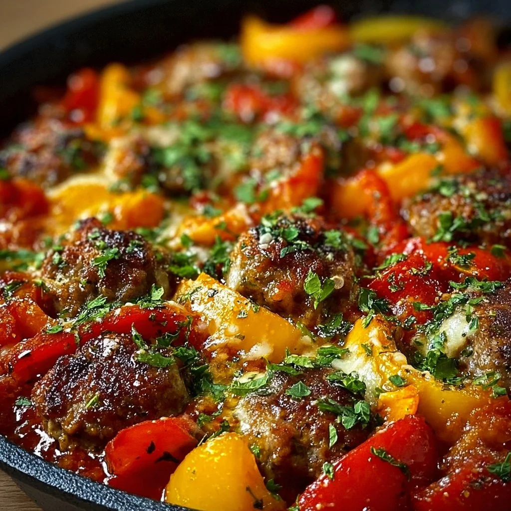 Flavorful Italian Sausage & Pepper Casserole