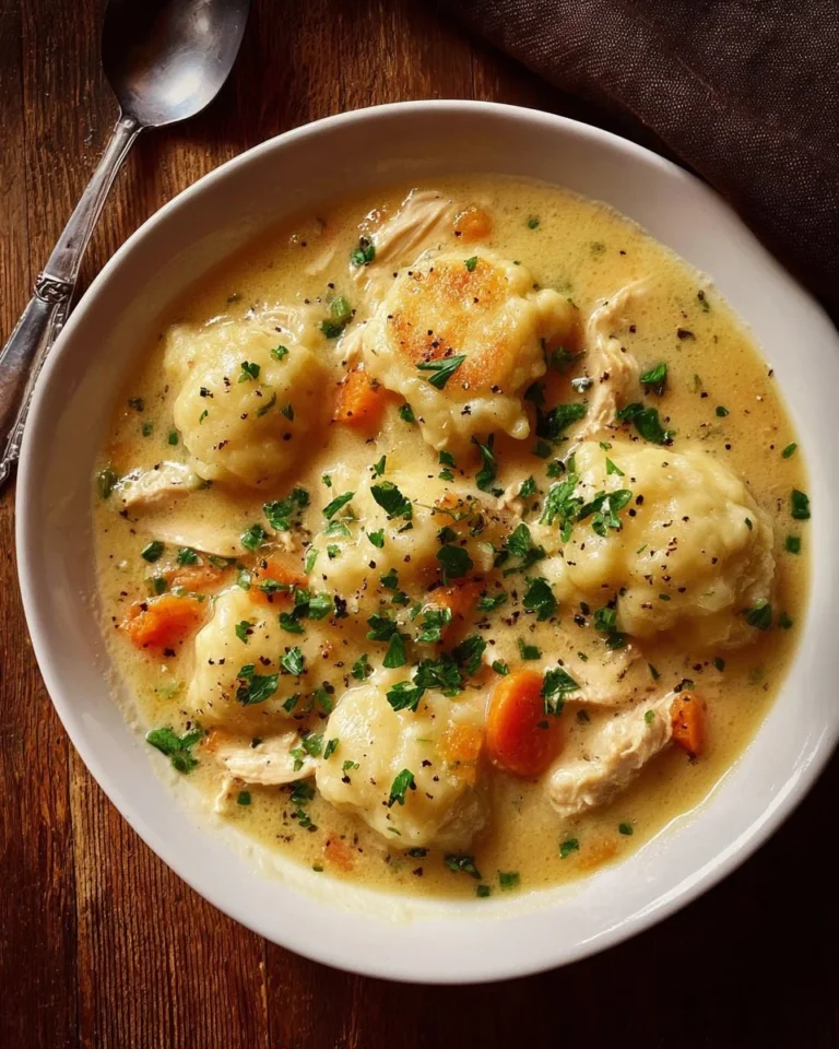 Bowl of gluten-free chicken dumplings with fresh herbs on top