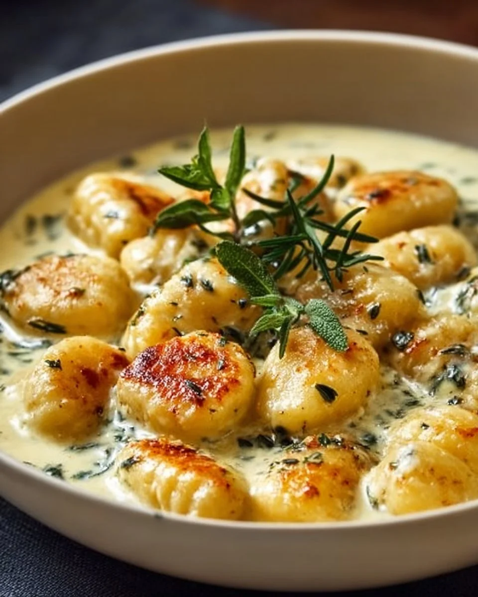 Heavenly Millionaire Gnocchi with Creamy Sauce