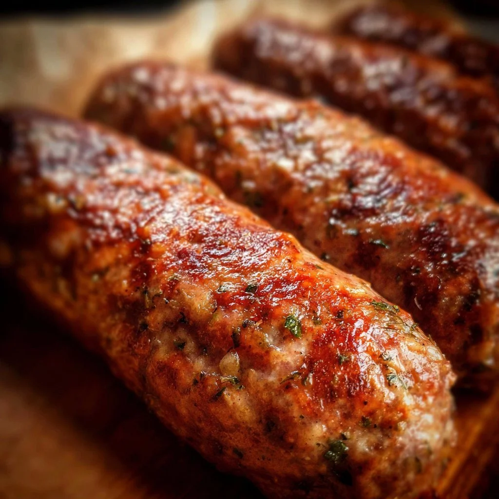 Homemade Italian sausage prepared with fresh herbs and spices