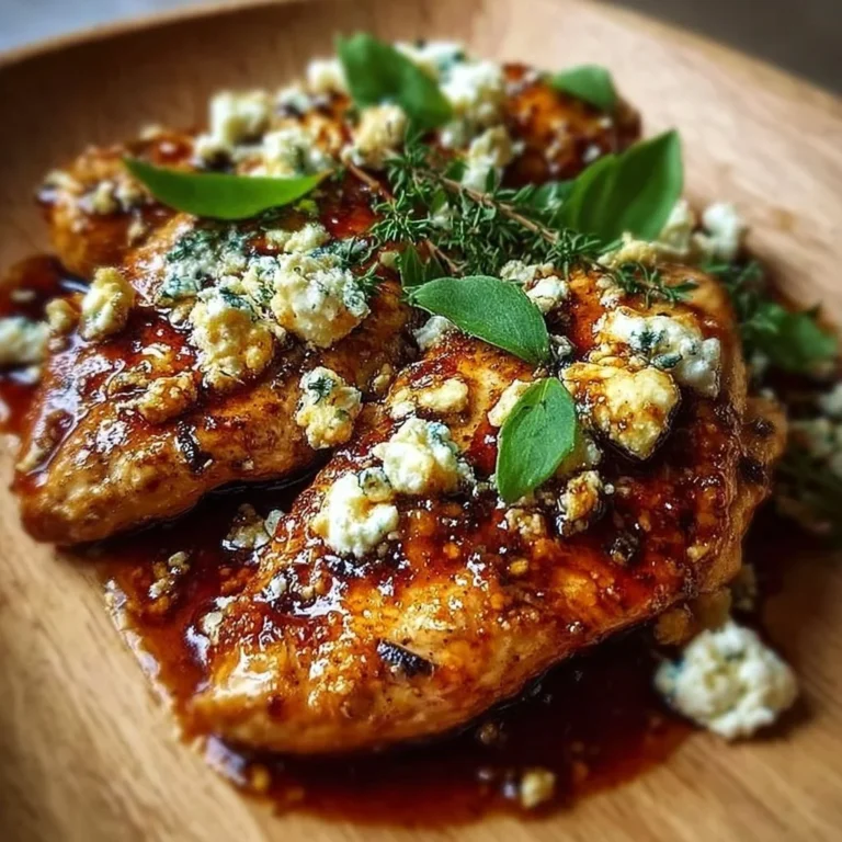 Delicious hot honey infused feta chicken served with herbs and spices
