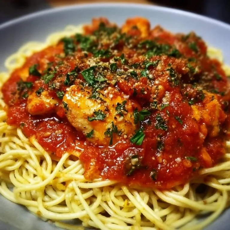 Plate of Chicken Pomodoro Delight with fresh basil and tomatoes
