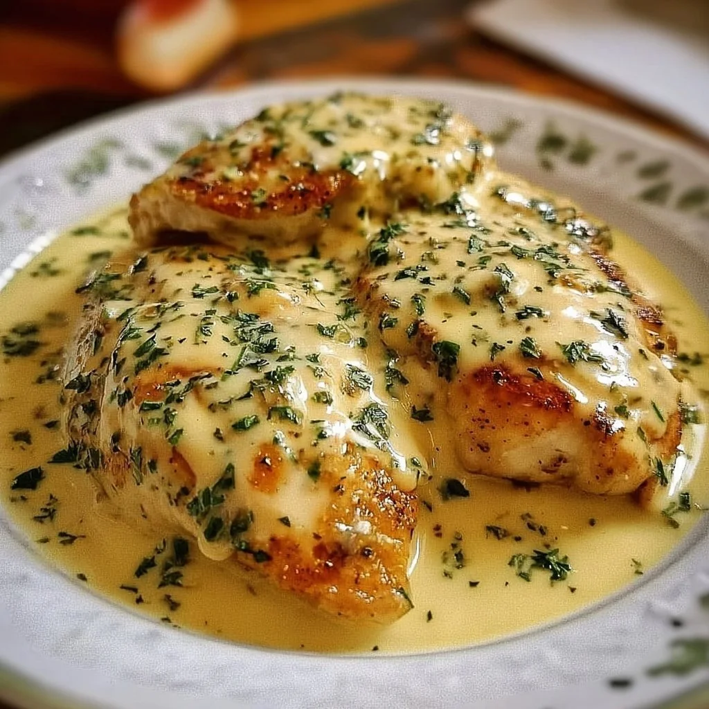 Slow cooker creamy ranch chicken served with vegetables on a plate