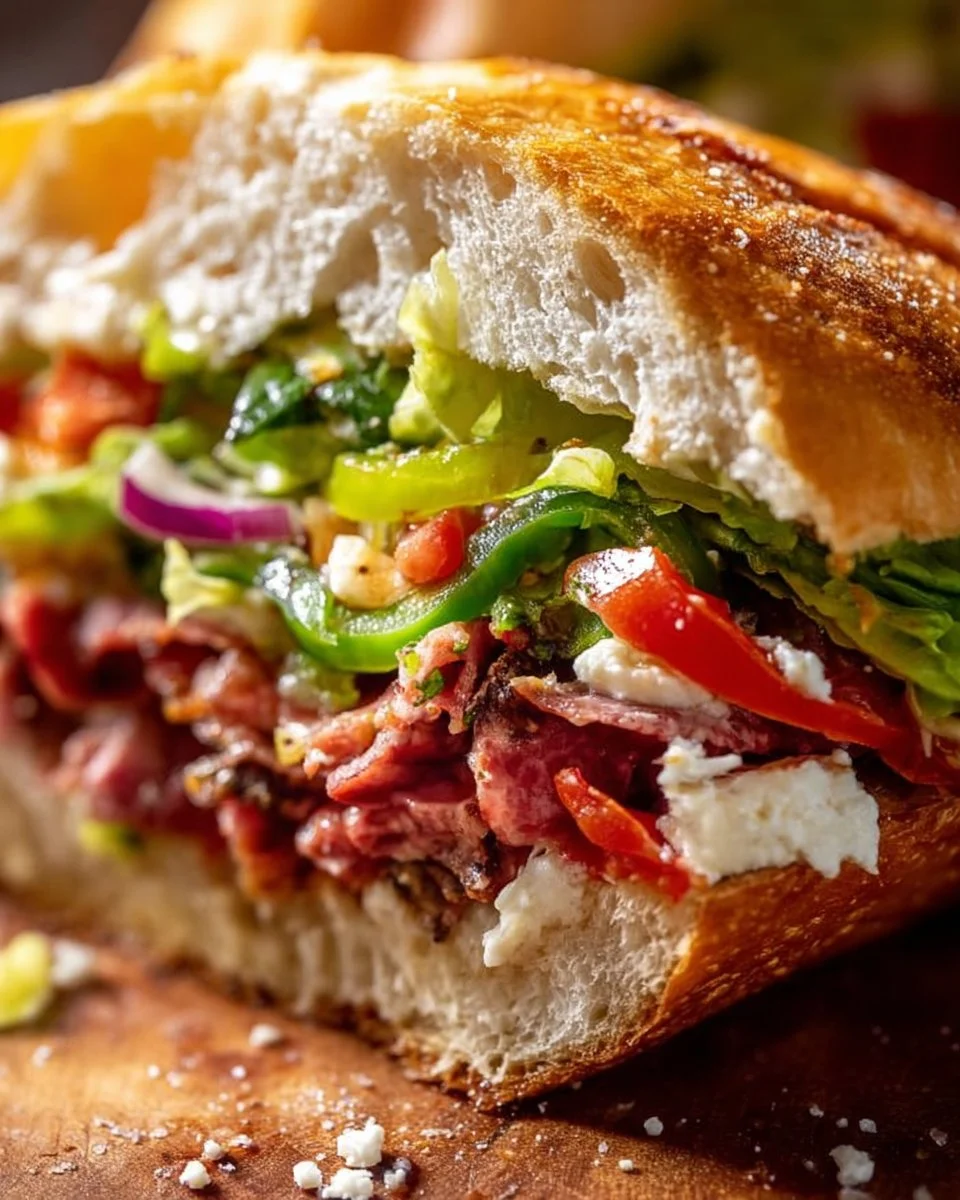 Italian Grinder Salad Sandwich