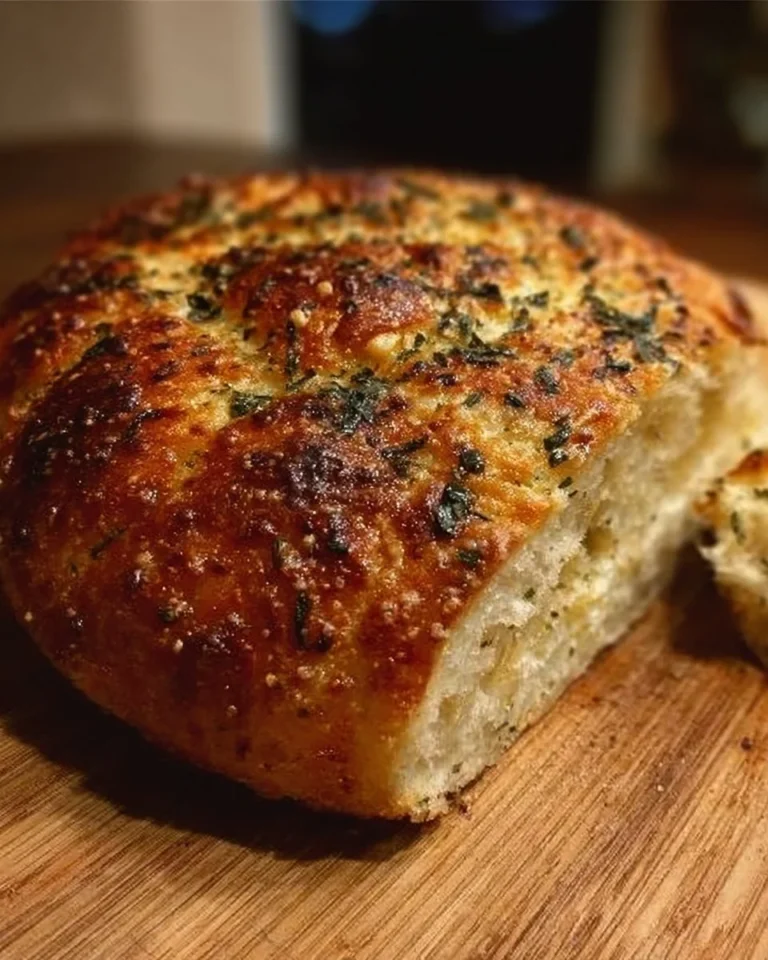 Delicious Italian Herbs and Cheese Bread fresh out of the oven