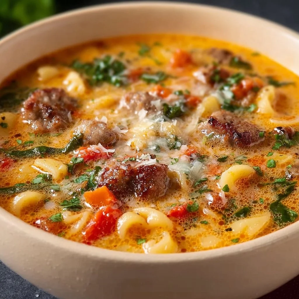 Italian Sausage Pasta Soup