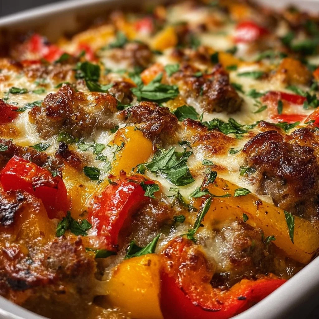 Italian Sausage & Pepper Casserole