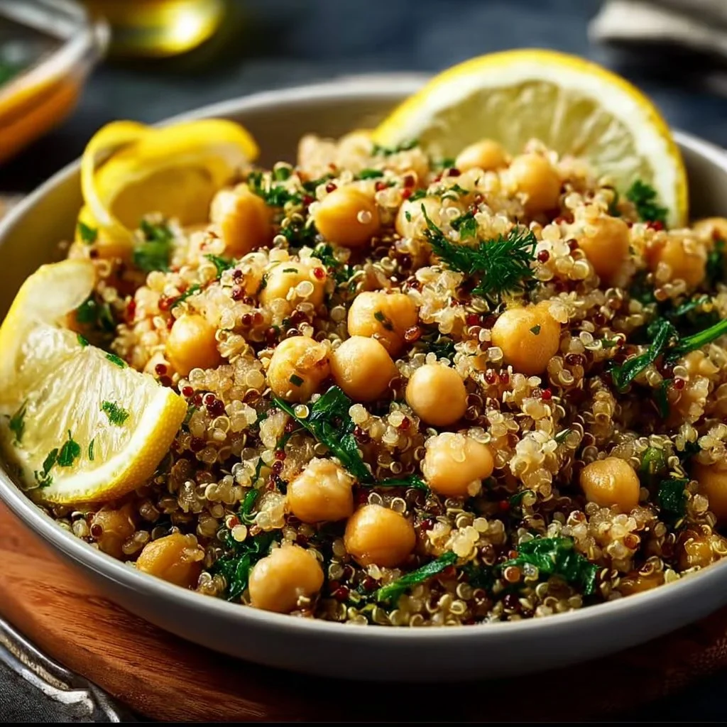 Lemon Herb Quinoa with Chickpeas