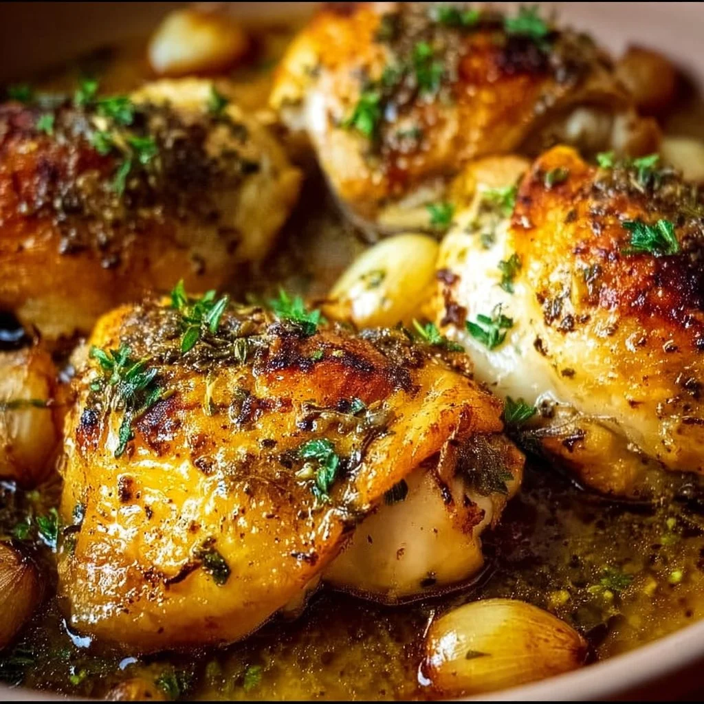Oven-Roasted French Garlic Chicken