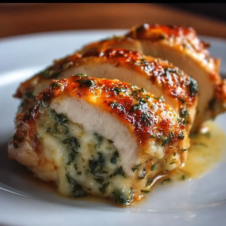 Delicious Ruth's Chris stuffed chicken copycat dish on a plate