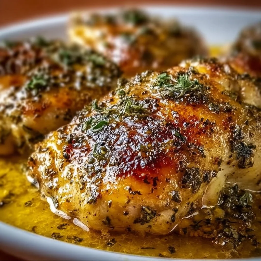 Savory Baked Italian Angel Chicken