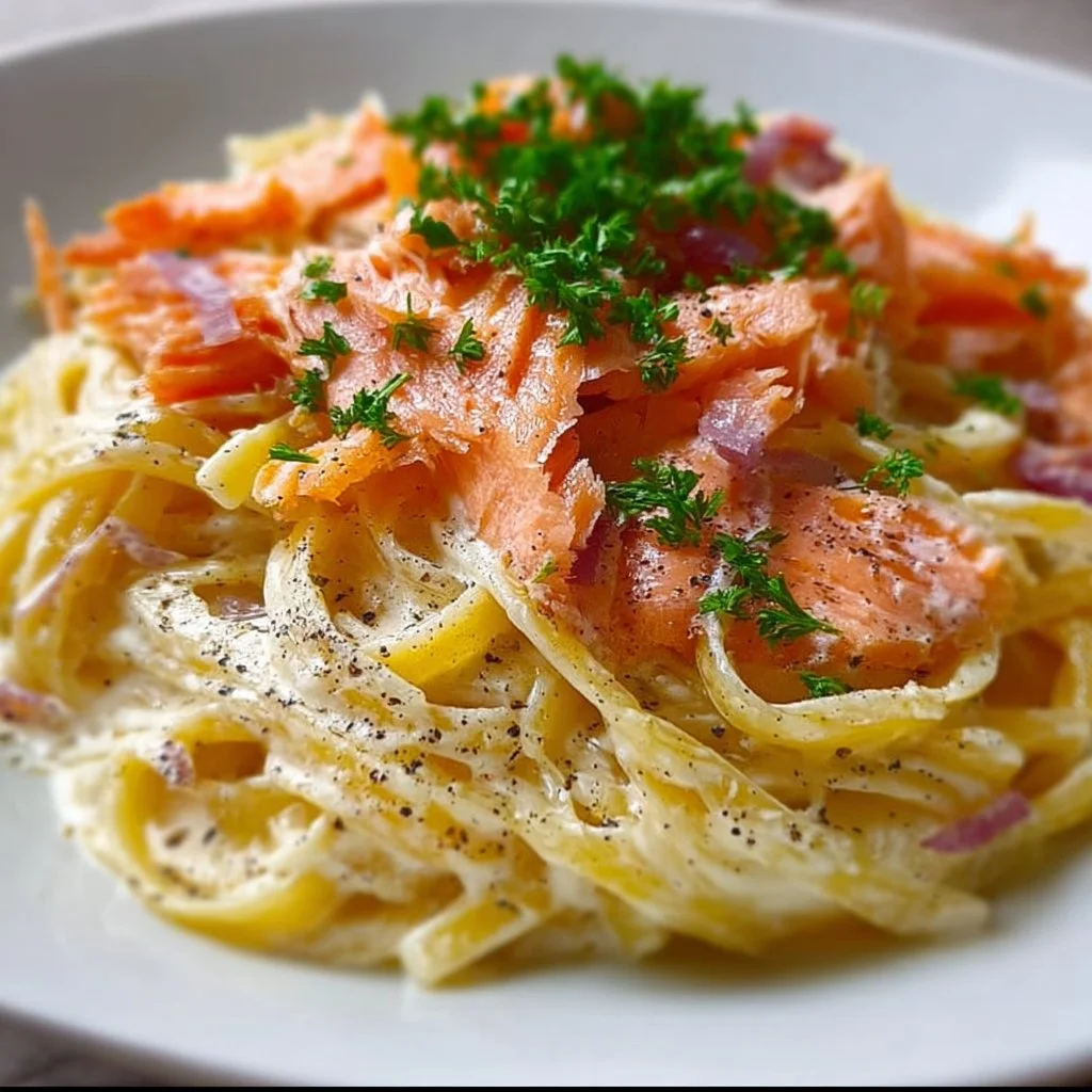 Smoked Salmon Carbonara