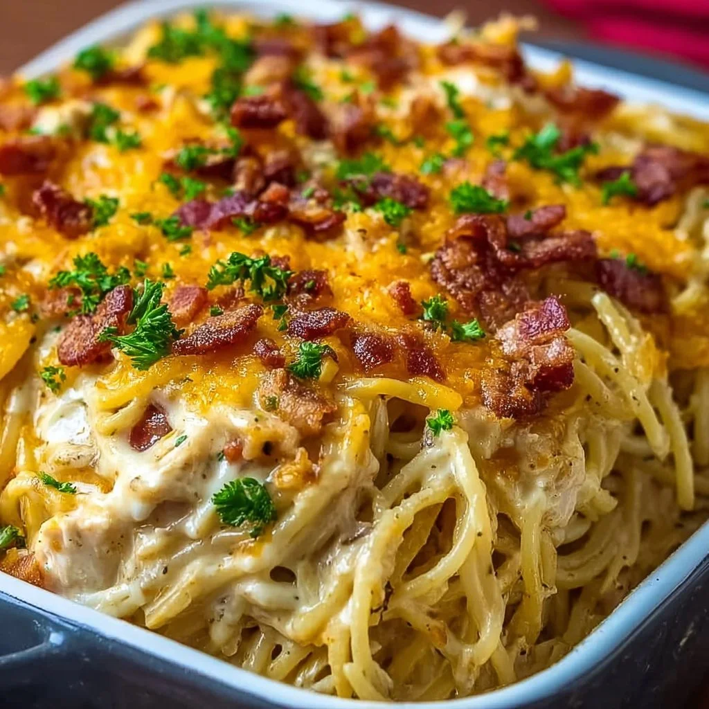 Southern-Style Chicken Spaghetti Casserole
