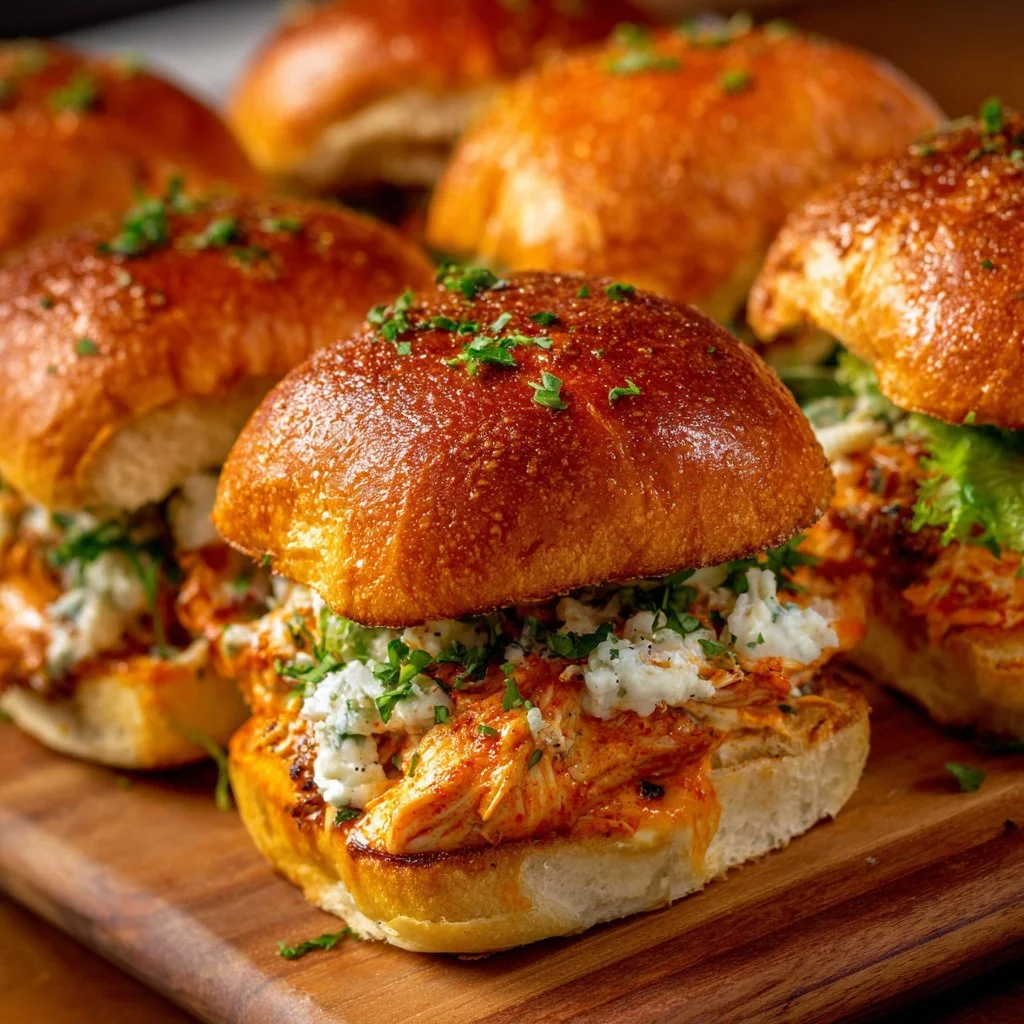 Spicy Buffalo Chicken Sliders