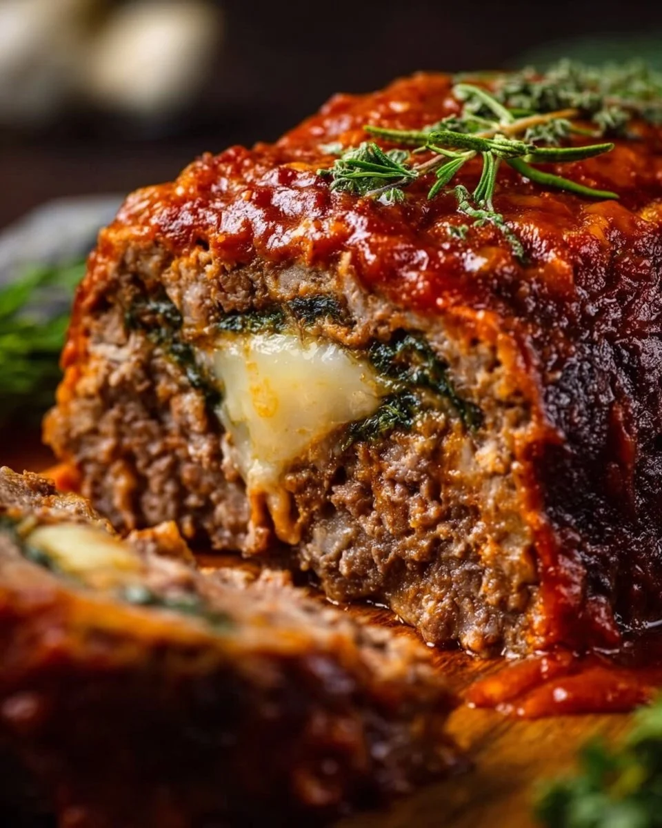Stuffed Italian Meatloaf
