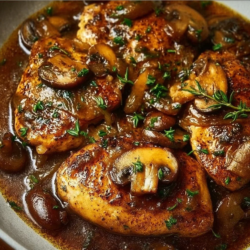 Succulent Italian Braised Chicken Marsala