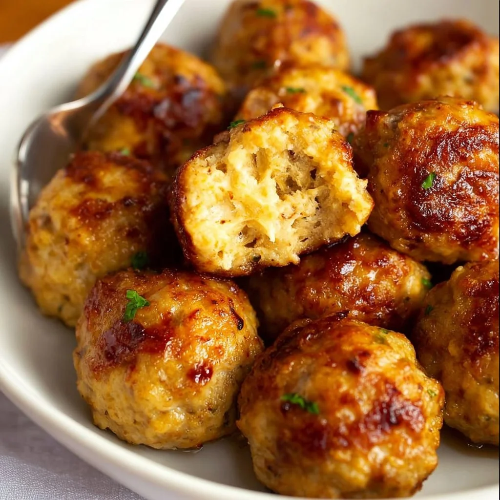 Baked Chicken Meatballs