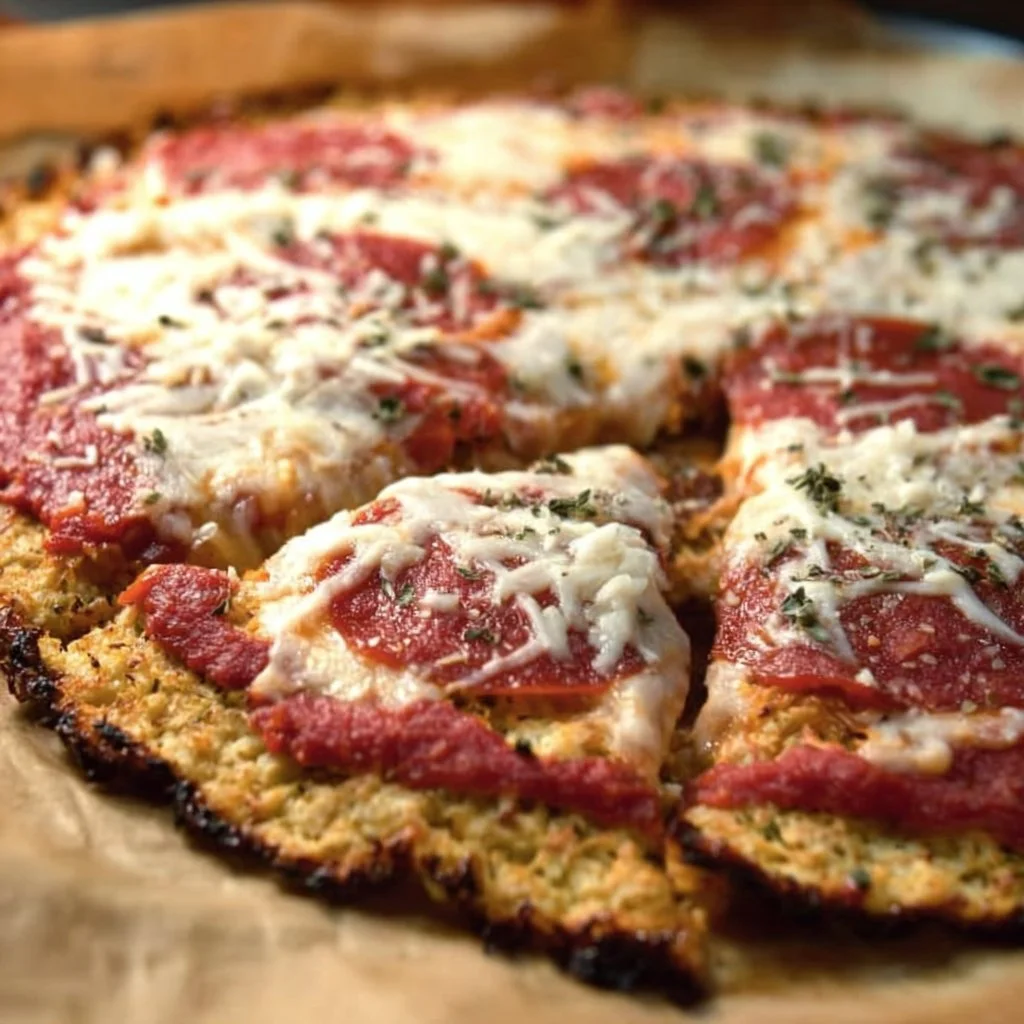 Cauliflower Low Carb Pizza Crust