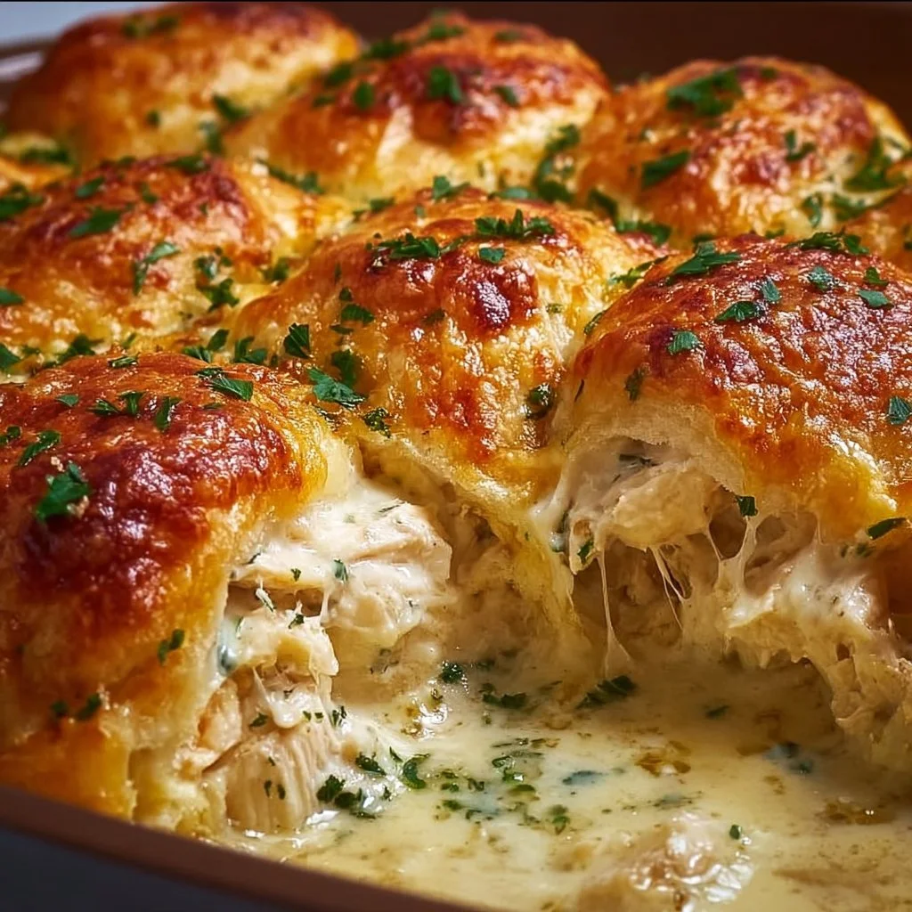 Cheesy Chicken Crescent Bake