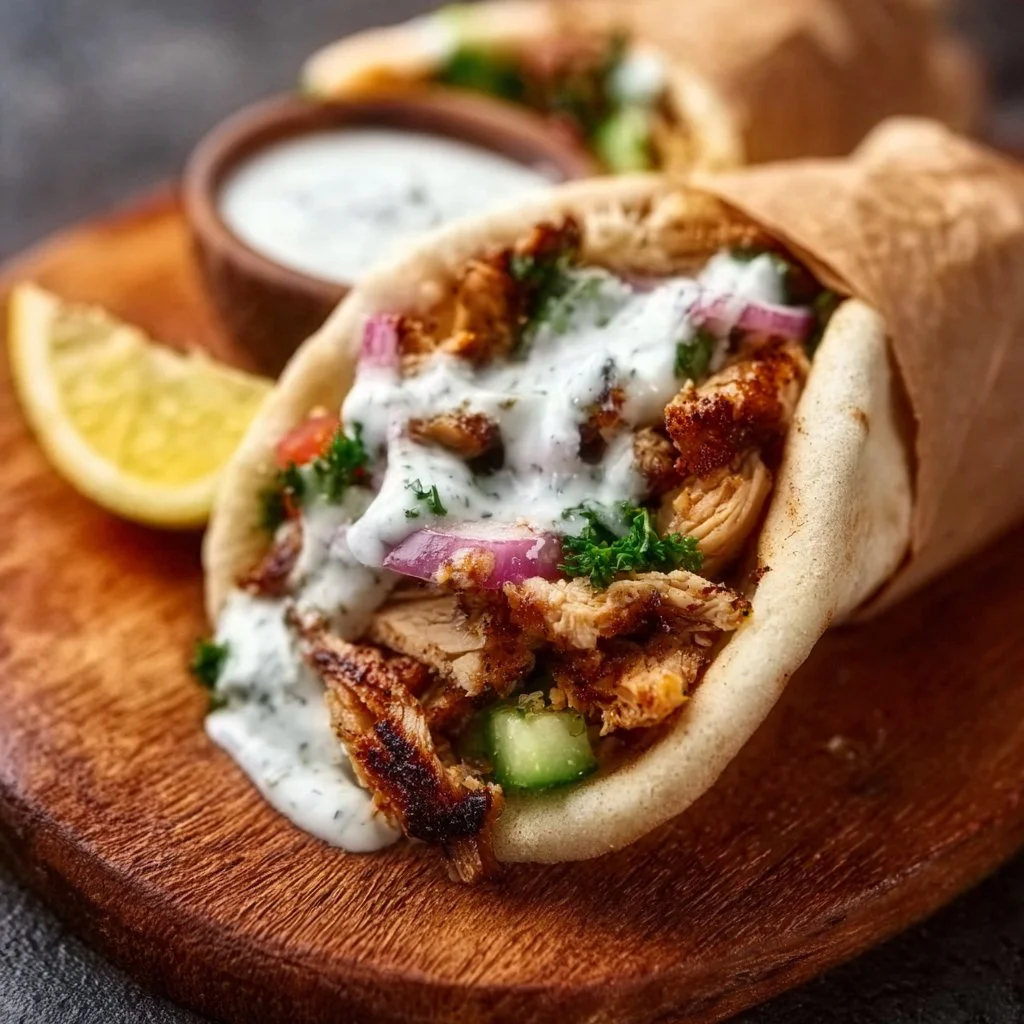 Chicken Shawarma with Garlic Sauce