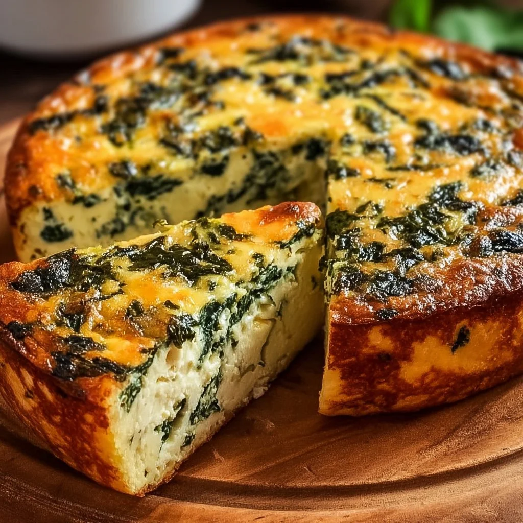 Cottage Cheese and Spinach Crustless Quiche