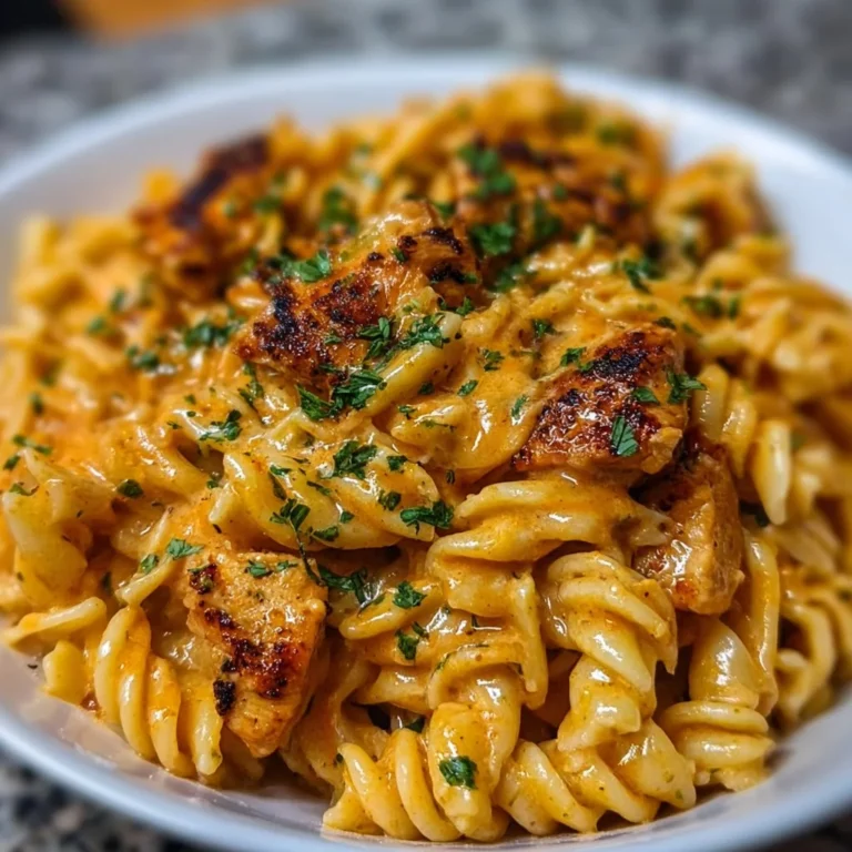 Delicious Cowboy Butter Chicken Pasta dish ready to serve