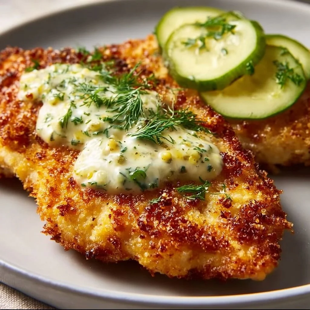 Crispy Dill Pickle Parmesan Chicken