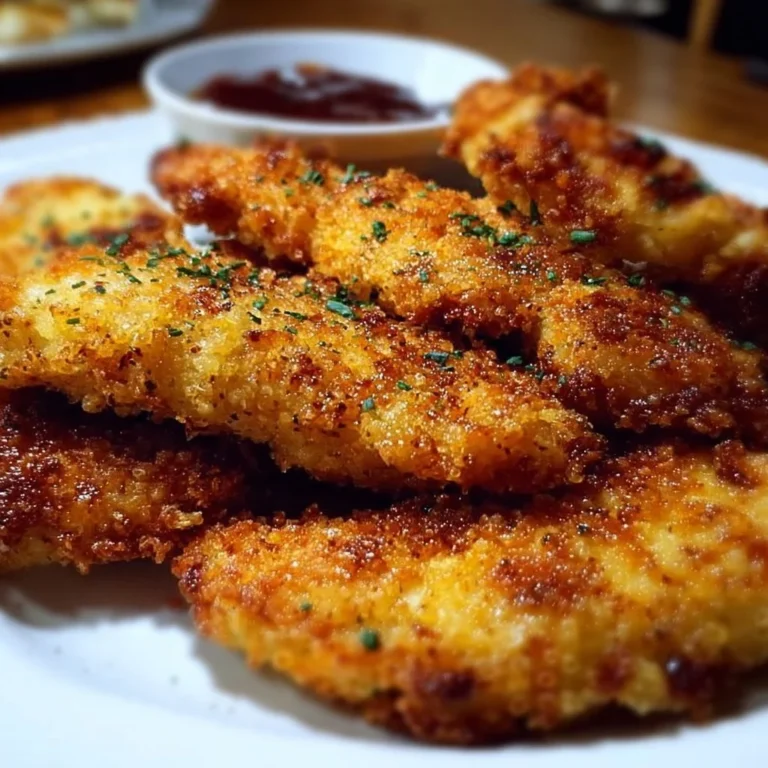 Delicious gluten-free chicken tenders served with dipping sauce.