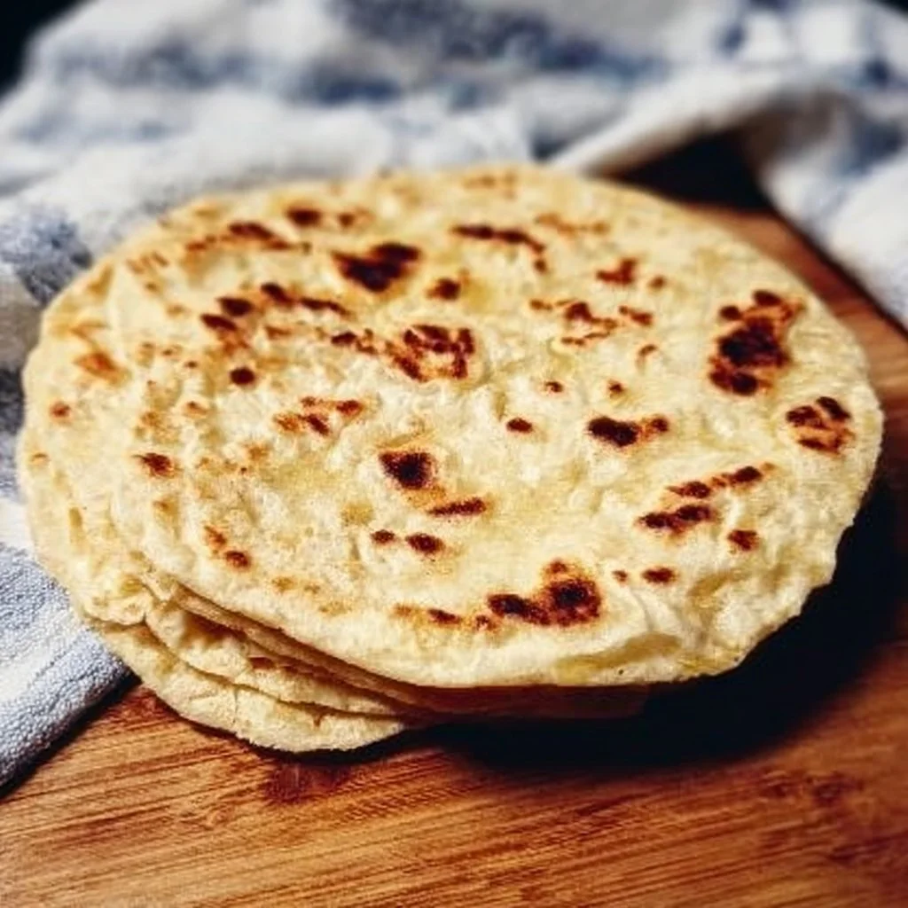 Delicious gluten-free flatbread served with fresh toppings and herbs.